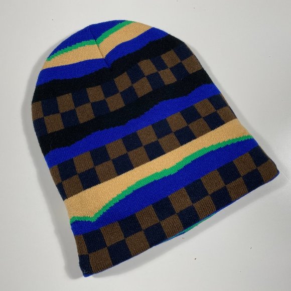 Alltimers Checker board beanie mens one size - Picture 3 of 4
